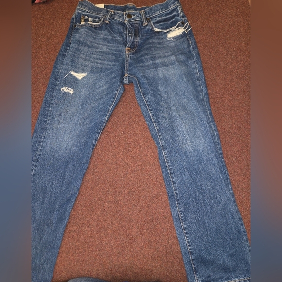 Abercrombie & Fitch Classic Staight Fit Men's Jeans Marked 31x30 Measuring 30x28 - Picture 4 of 14